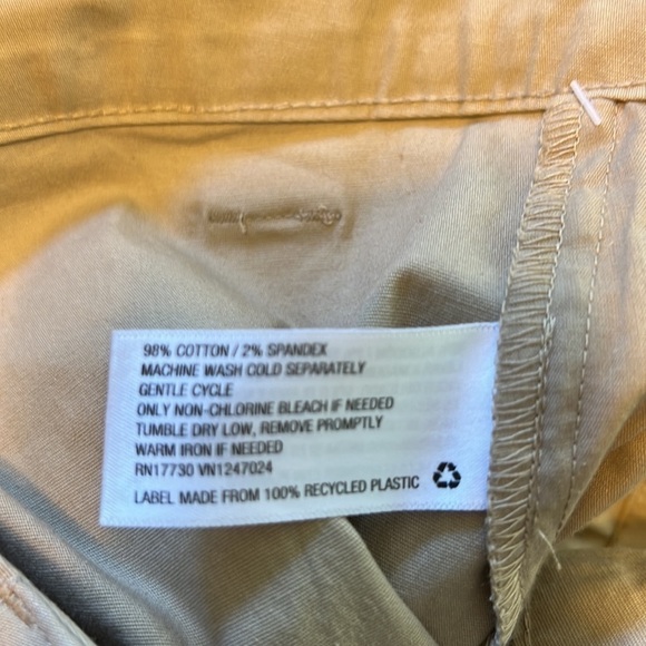 Wild Fable cotton/spandex khaki skirt w/ adjustable waistband, 2 front pockets - Picture 7 of 8